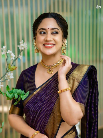 Mia George Maheshwari Handwoven Custom Saree