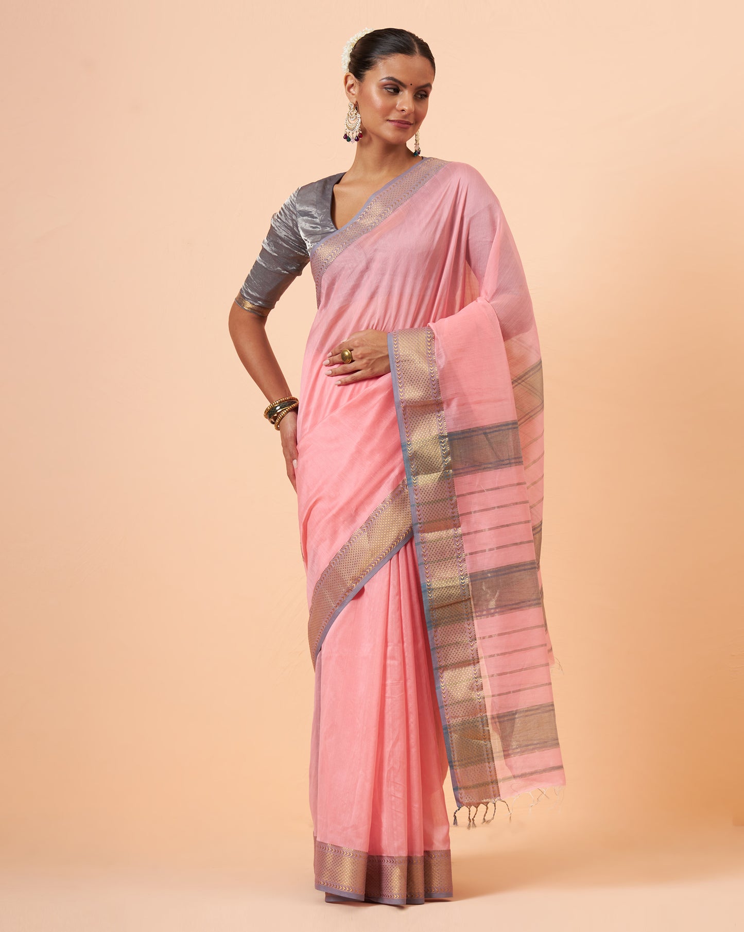 Peace Maheshwari Handwoven Silk Cotton Saree